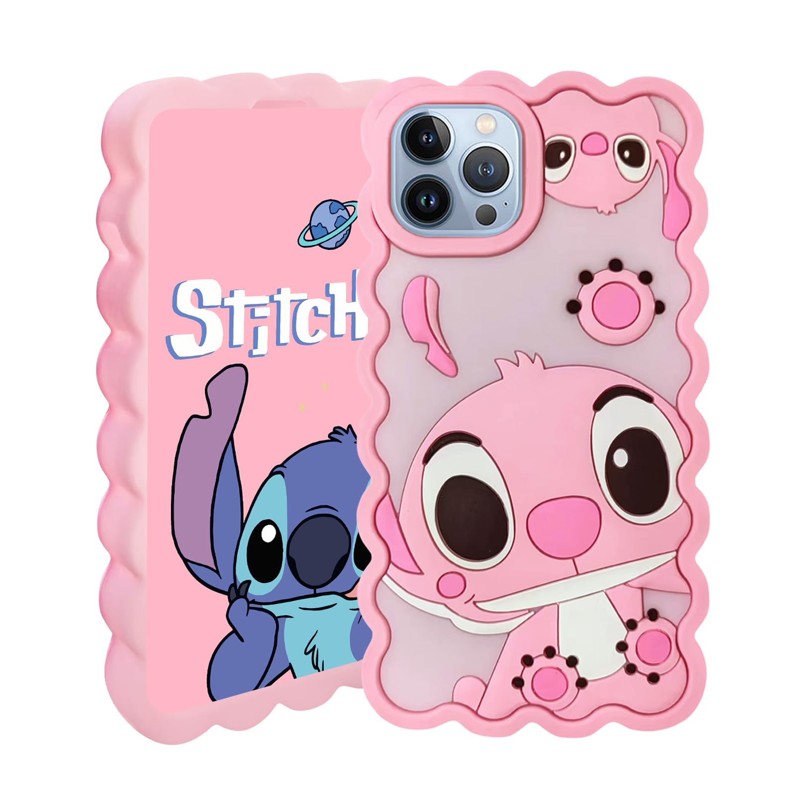 iPhone 13 Pro Max/12 Pro Max Case, Cute 3D Cartoon Cool Soft Silicone Animal Shockproof Anti-bump Protector Funny Lovely Kids Girls Gifts Cover Skin Shell for iPhone 12 Pro Max/13 Pro Max