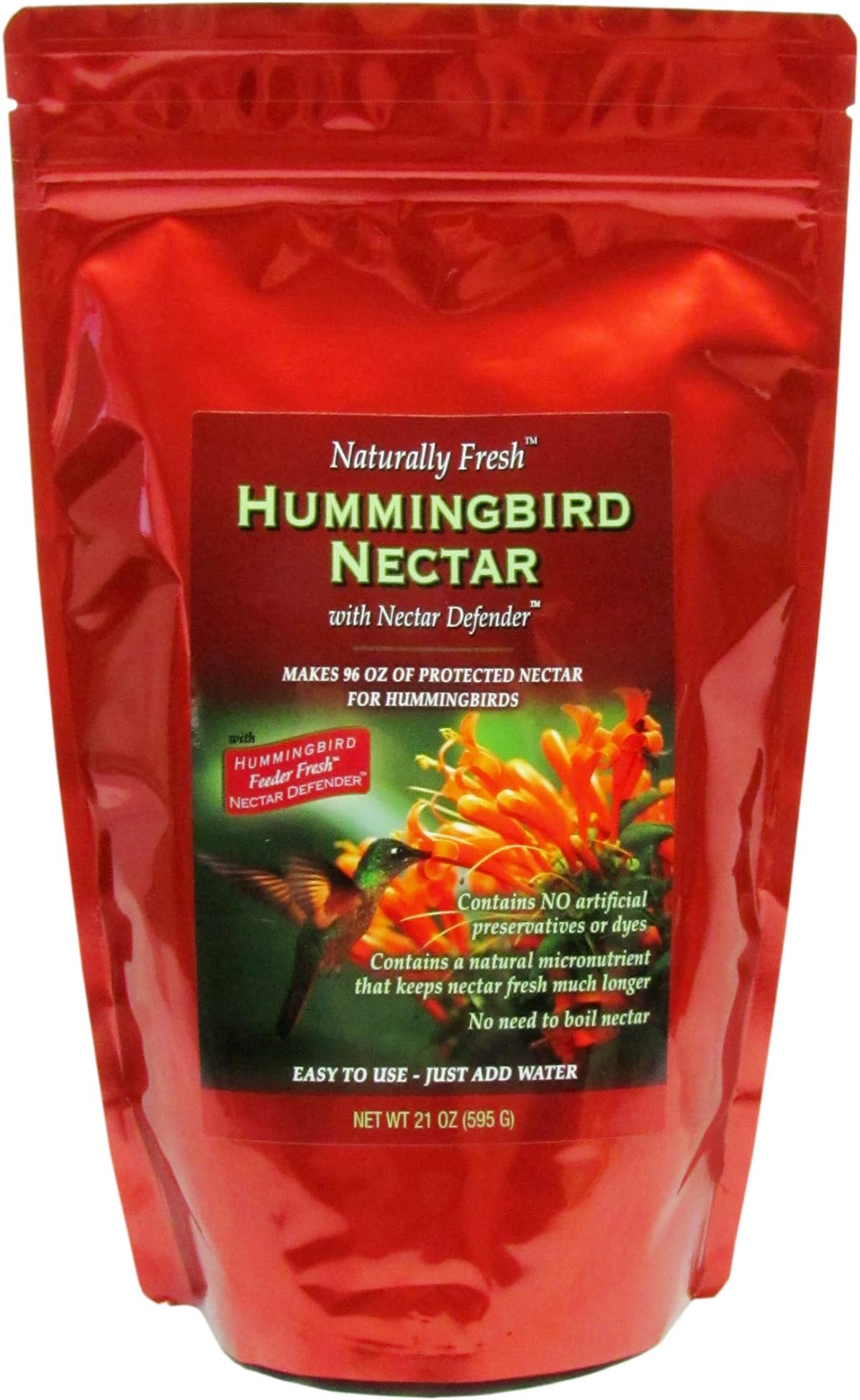 Naturally Fresh Hummingbird Nectar with Feeder Fresh (TM) Nectar Defender (TM) Powder Nectar