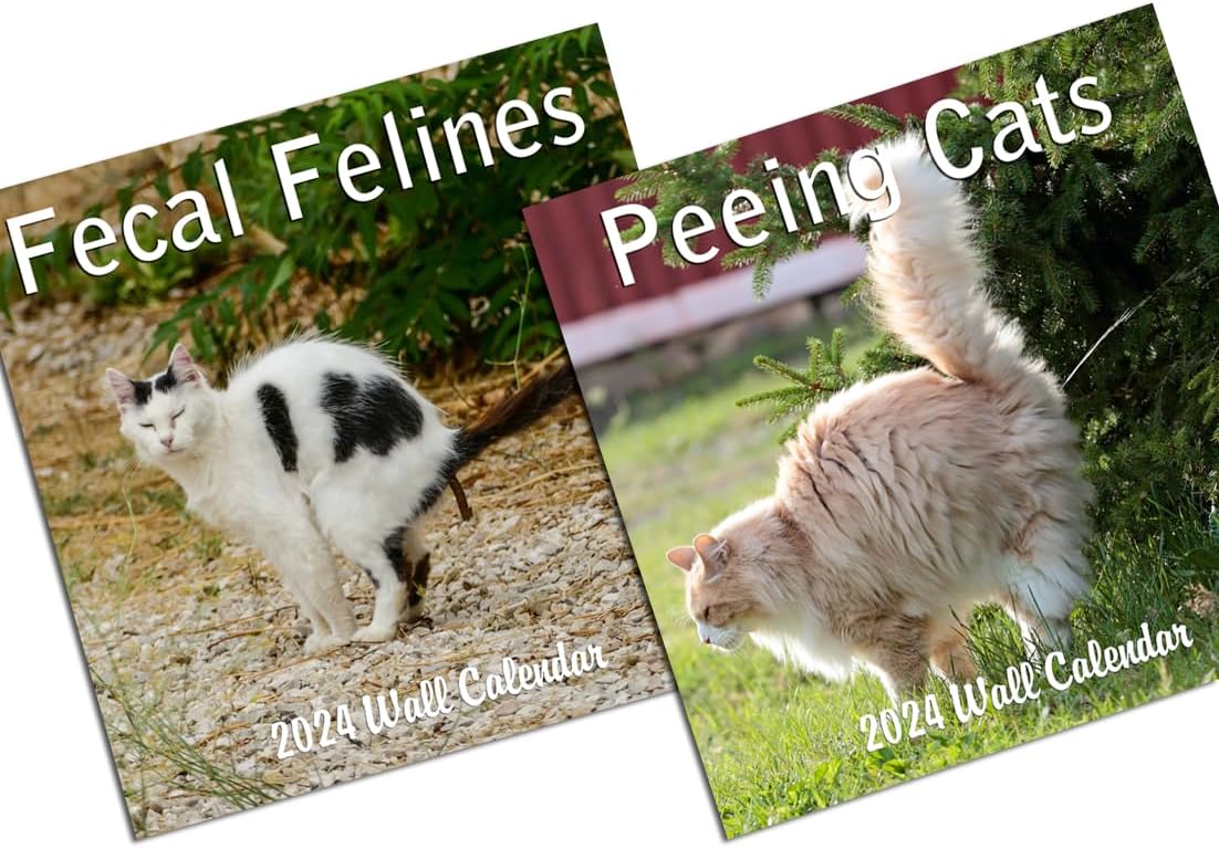 2024 Fecal Felines (Pooping Cats) & Funny Cats marking