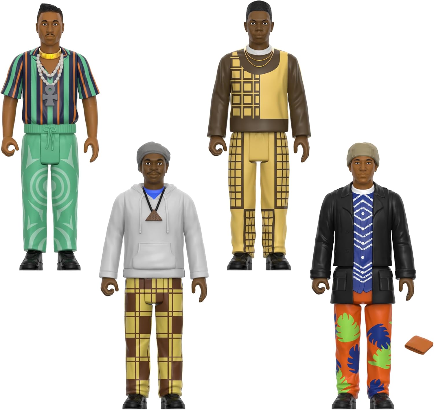 Super7 Reaction Figures A Tribe Called Quest - (4 Pack) 3.75" A Tribe Called Quest Action Figures with Accessory - Classic Hip-Hop Collectibles and Retro Toys