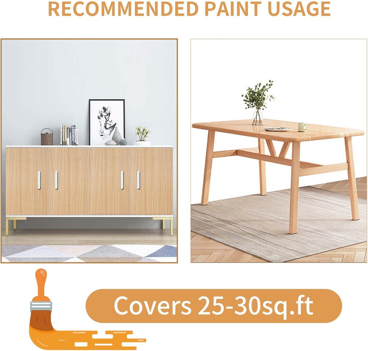 GLAINTE Oak Wood Look Paint for Furniture Interior Texture Paint Hardener 12 Packs