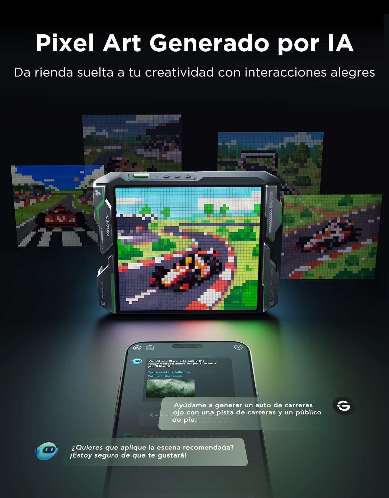 Govee Pixel Light Panel LED para Videojuegos 32 x 32 RGB | Compatible con AI, Función de Bricolaje, 150 Modos de Escena y 10 Modos de Música, 30 fps/s