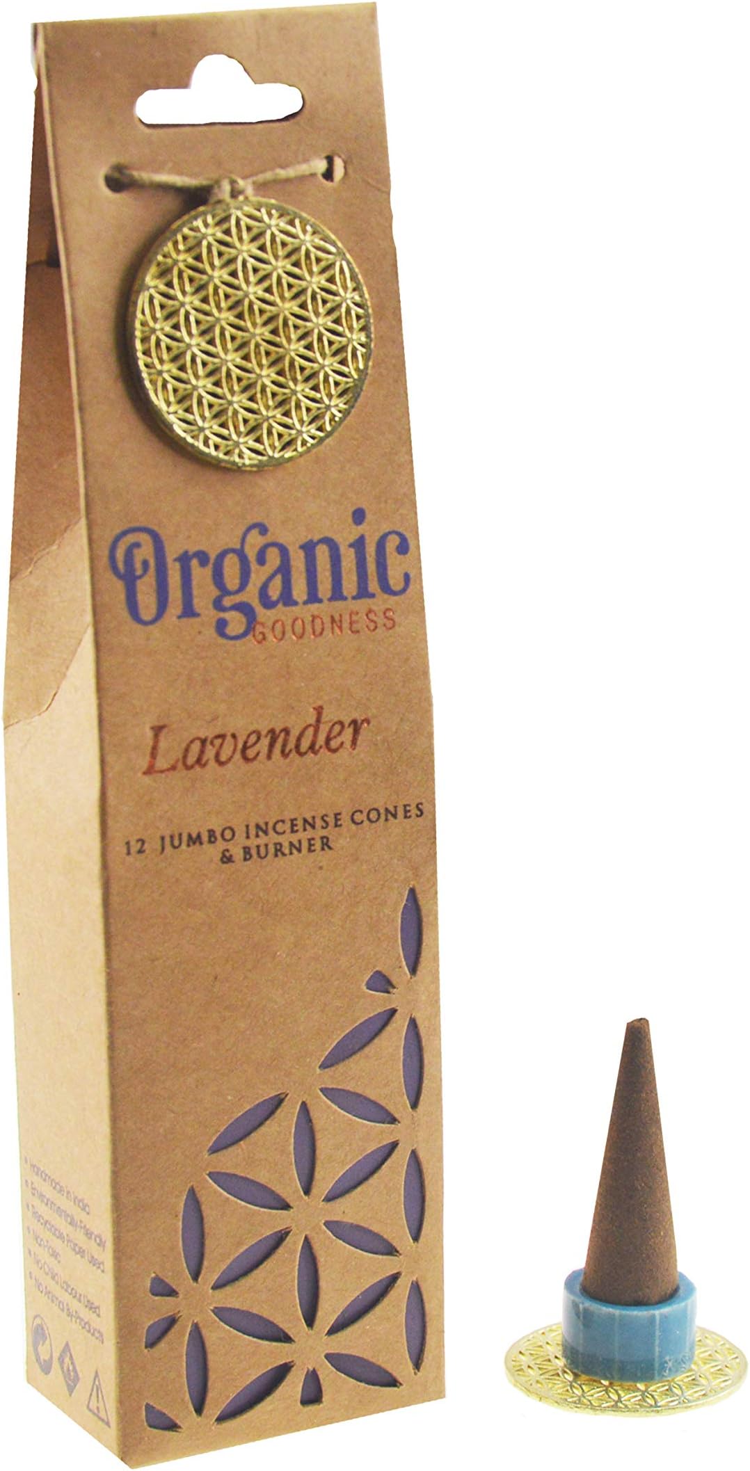 Song of IndiaOrganic Goodness Masala Incense Cones (Lavender)