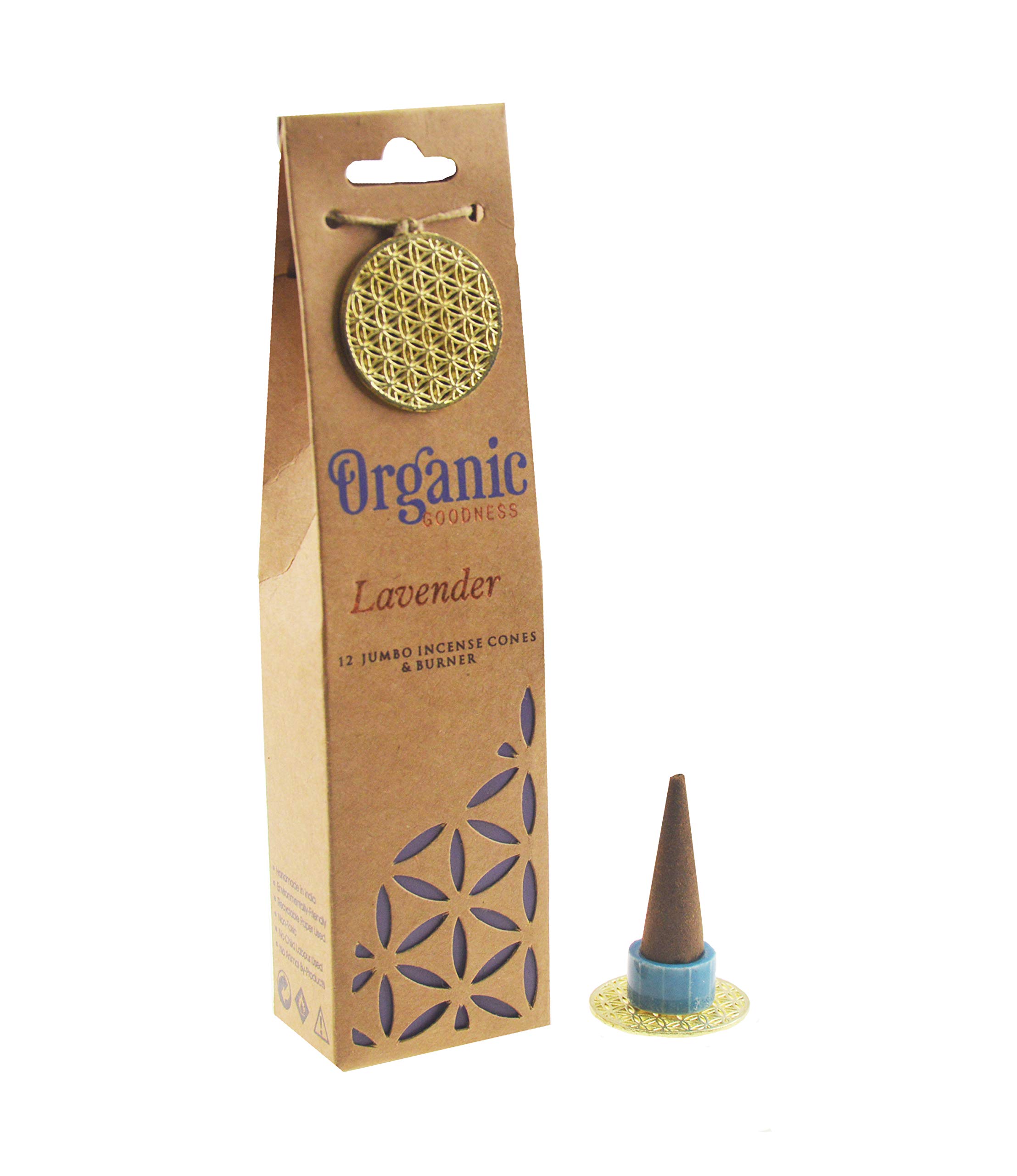 Song of India Organic Goodness Masala Incense Cones (Lavender)