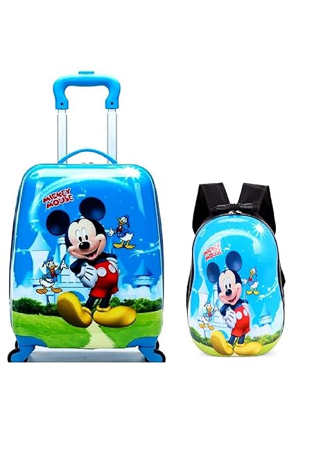 Ds PARADISE Polycarbonate 16 inches Hard Suitcase And Bag (DPCBMM18_Blue)