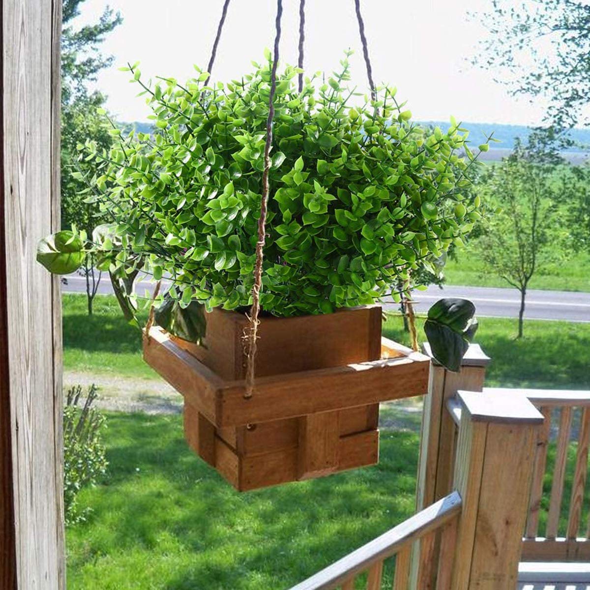 Ivydale Künstliche Outdoor-Pflanzen – 12 Bündel Kunstrasen, UV-beständig, Je 38 Cm, Für Garten & Terrasse