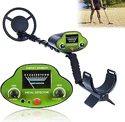 Detector de metais para adultos, testador profissional de detectores de ouro de metal, detector à prova d'água de alta precisão de metal Oro Y Plata, bobina subterrânea para detecção de ouro (verde)
