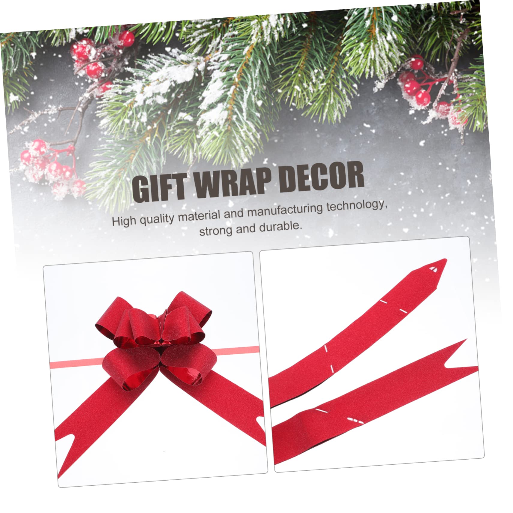 Moños Decorativos Pull Bow Ribbon para Y Fiestas Cumpleaños Bodas Navidad Fácil Uso 50 Piezas X 4