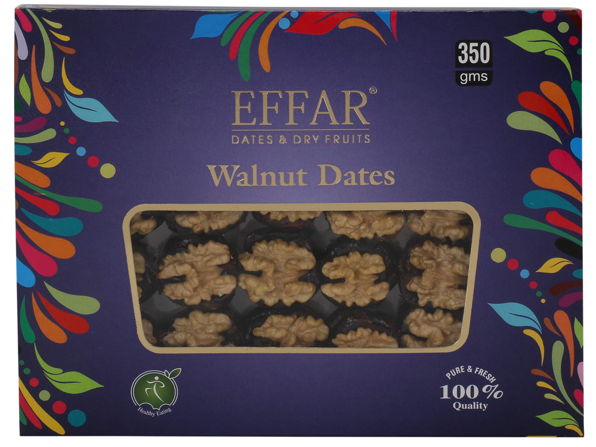 Effar Dates & Dryfruits Walnut Dates | 350Gm | Natural Mixed Nut Combo | Good Source Of Protein | Zero Cholesterol & Trans Fat | Diet Friendly | Healthy Evening Snack | Pack Of 1, Fresh (B07Y215VGV) Amazon Price History, Amazon Price Tracker