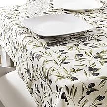 GADETEX Stain Resistant Tablecloth (Olive, 140 x 200)