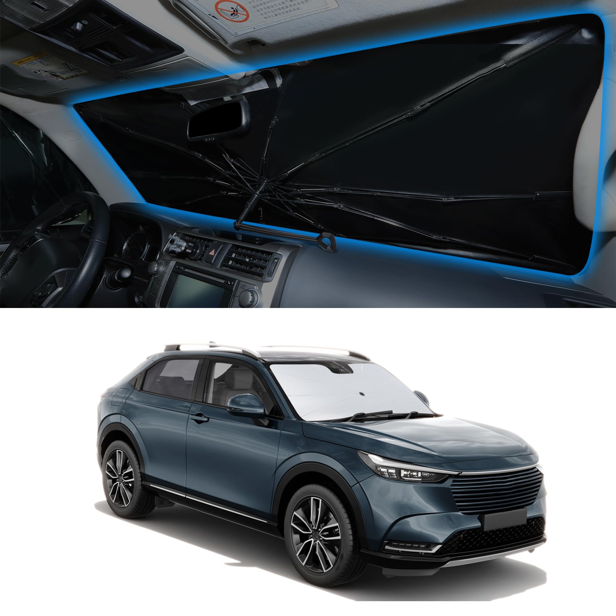 Windshield Sun Shade Umbrella for Honda HRV 2016-2022 HR-V