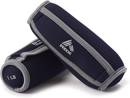 RBX Pesas de mano suaves para caminar, correr, fisioterapia y aeróbicos, con correa de mano para agarre ergonómico (juego de 2), pesas pequeñas para