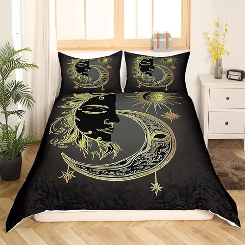 Miniatura 23 de Feelyou Juego de funda de edredón de girasol, estampado floral botánico, para niños, mujeres y adultos, flores amarillas, funda de edredón de Multi