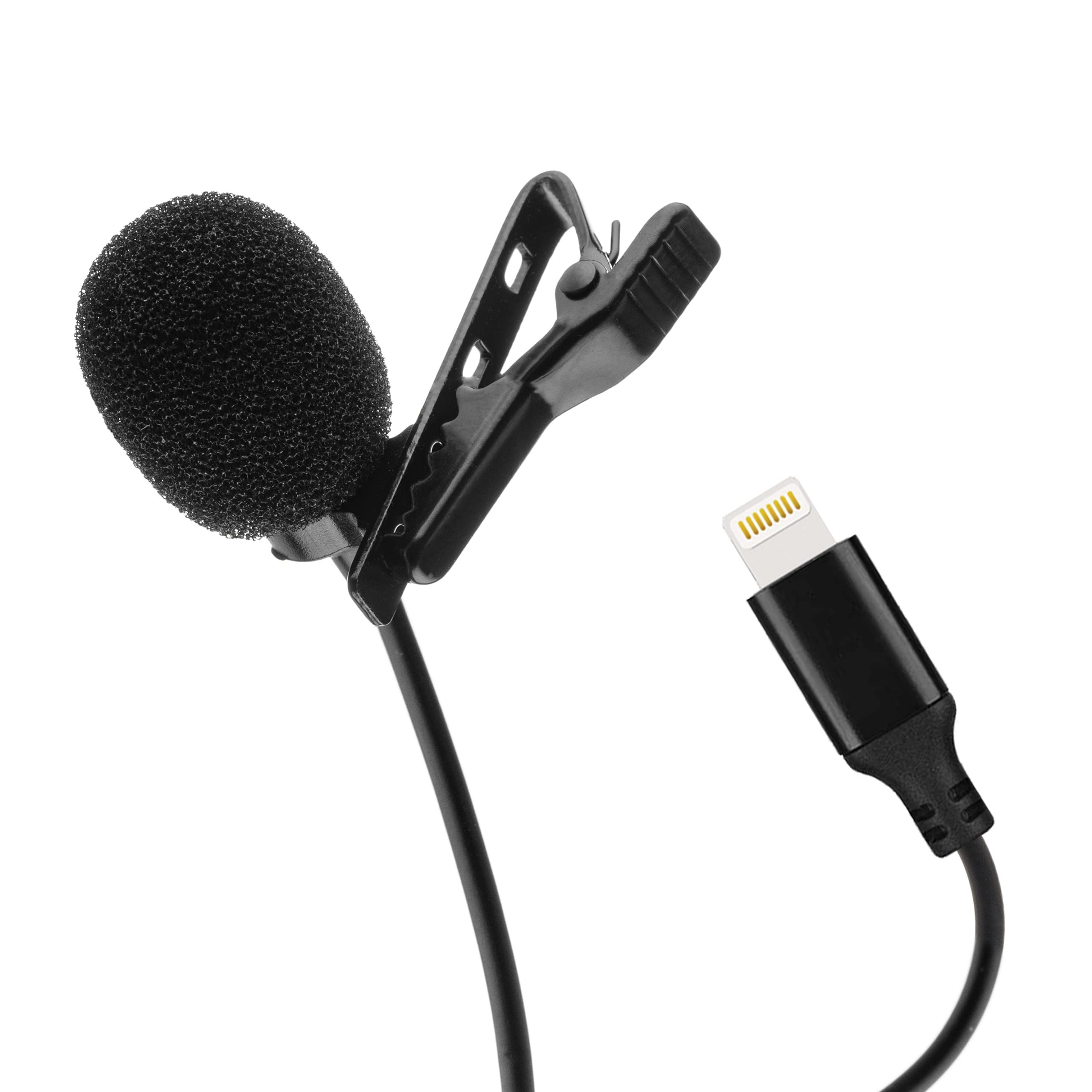 MOJOGEAR Clip Microphone with Lightning Connector, 3 Meter Cable