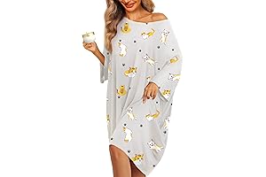 Plus Size Nightgowns for Women Oversized Sleep Tshirts Dress Short Sleeves Sleepwear...