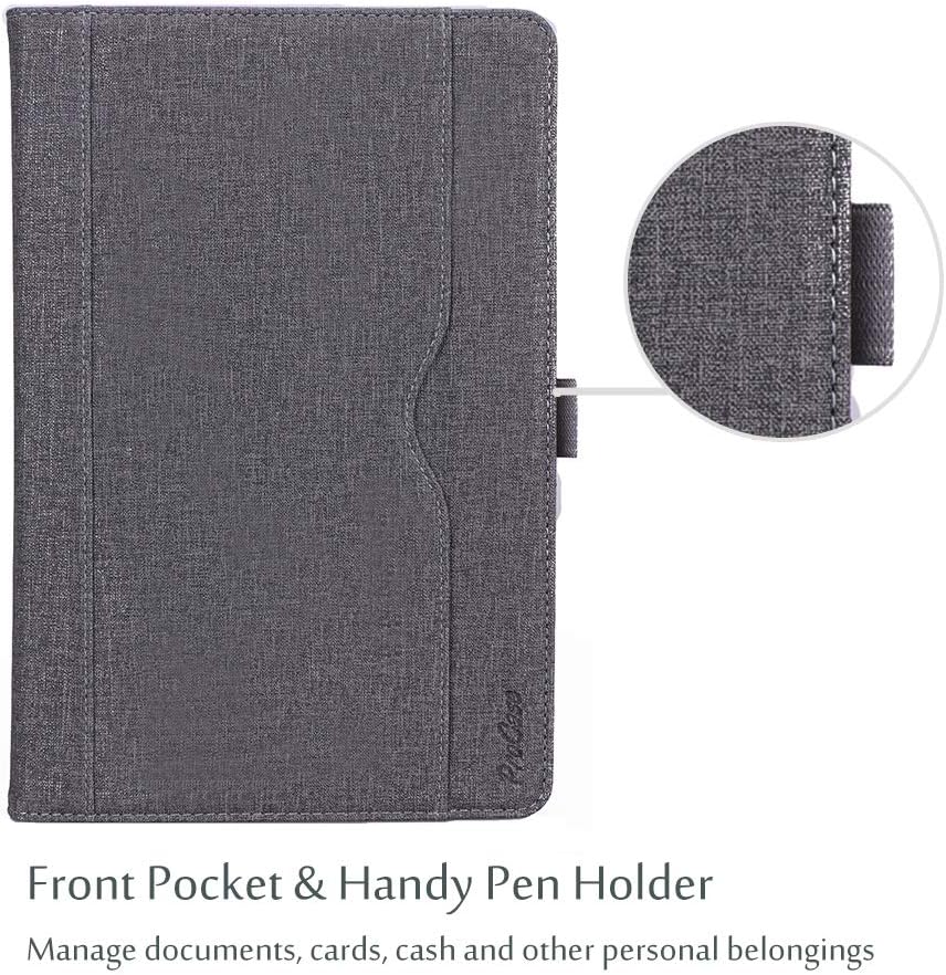 ProCase Galaxy Tab S4 10.5 Case, Folio Stand Protective Cover Case for Galaxy Tab S4 (10.5-Inch SM-T830 T835 T837) with S Pen Holder, Multiple Viewing Angles -Gray