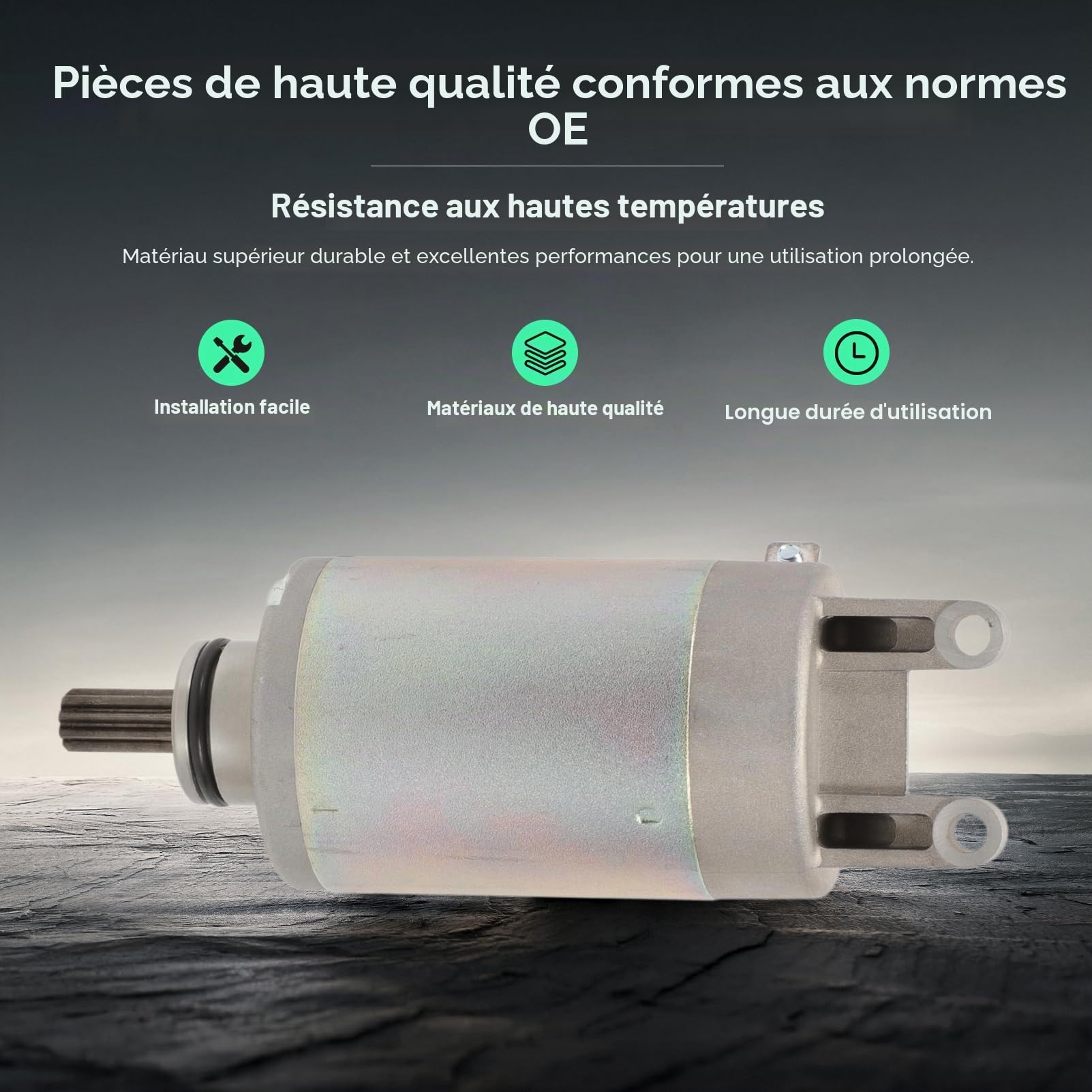 Démarreur compatible avec Suzuki AN 250 400 Burgman, UC 125 Epicuro, UX 125 150 Sixteen, UH 125 150 200 Burgman