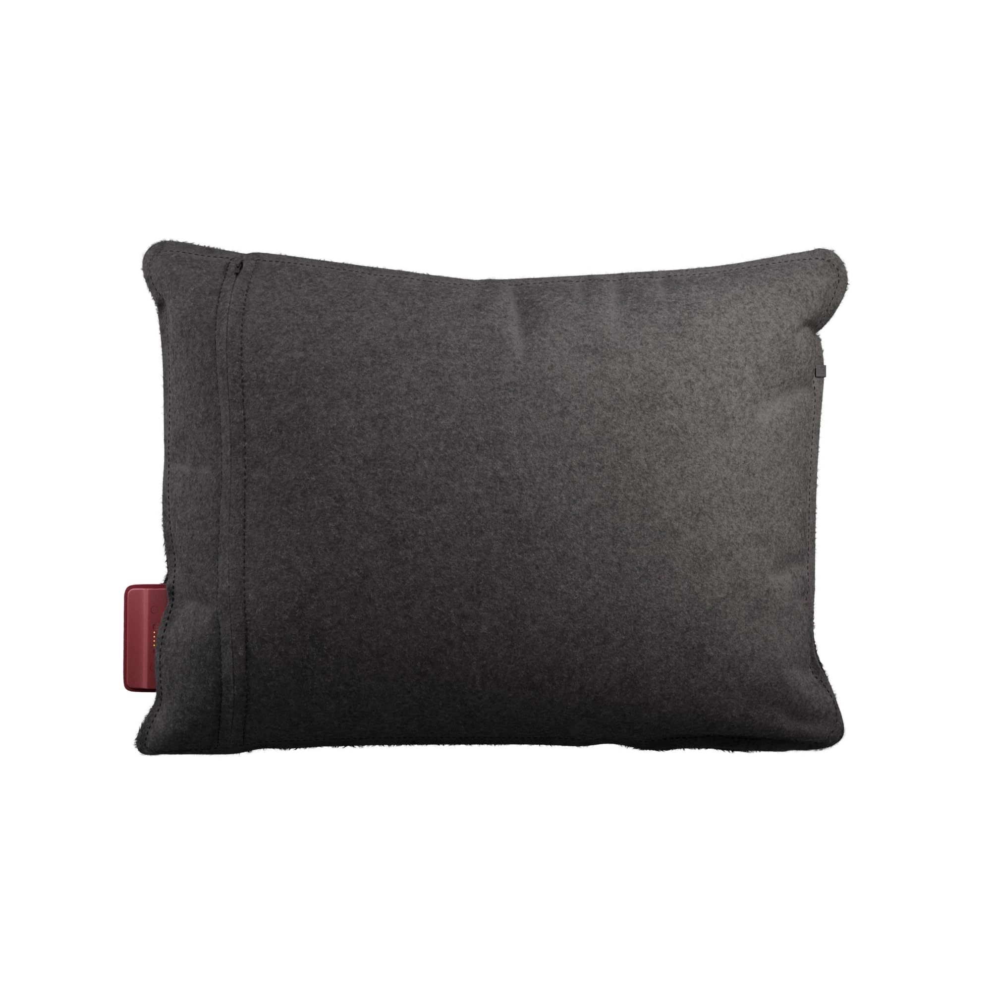 Stoov Heizkissen mit Abschaltautomatik - Kabelloses Wärmekissen mit Flex Akku: 4 bis 6,5 Std. Wärme - Elektrische Wärmflasche für Rücken & Nacken - Ploov³ 45x60 cm Wollig Grau