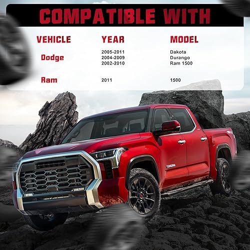 Miniatura 4 de BDFHYK Espaciadores de rueda de 0.197 x 5.500 in, espaciador de rueda centrado de 1.5 pulgadas, compatible con Dodge Dakota Ram 1500 Durango,