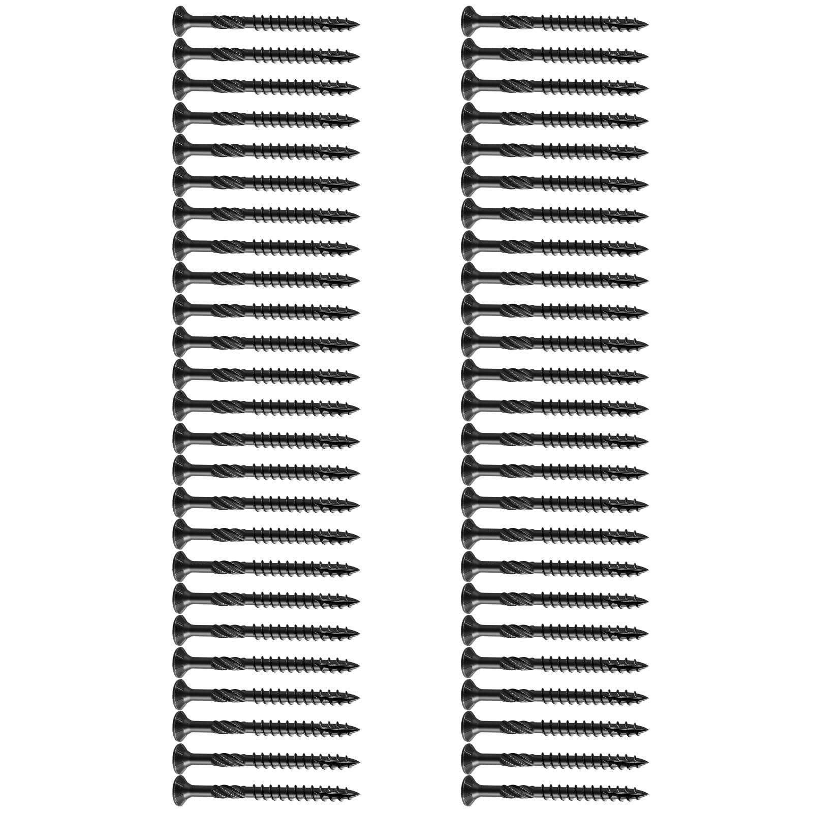 Rgybao 4.2 X 38 50Pcs Expert Deck Screws Star Operate Against Slip Plan Mild Steel For Outdoor Wood Building And Repair Mild Steel Star Head Deck Screws