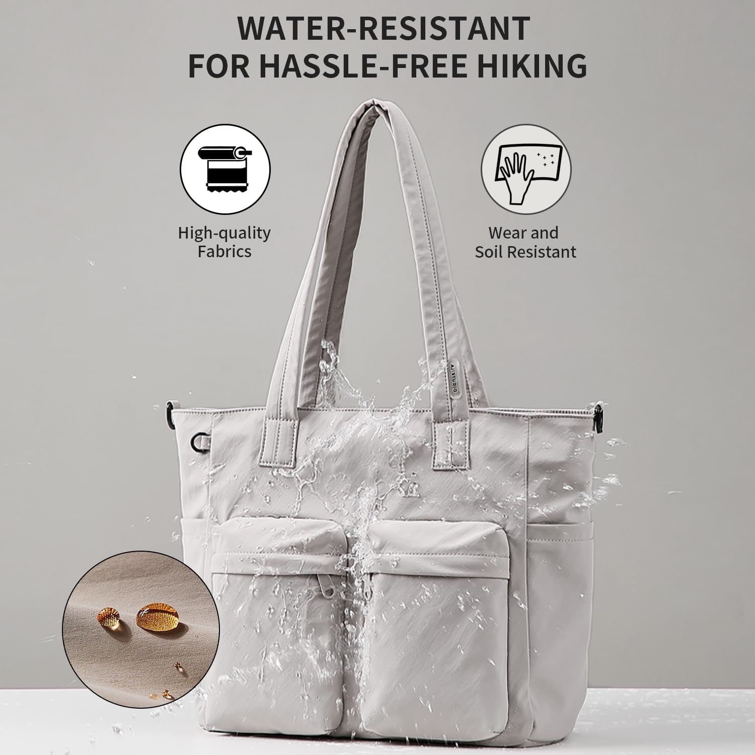 aji Tote Bag for women work, Water-Resistant Tote Bag with Multi Pockets,for Work/Travel/College/Daily - Image 5