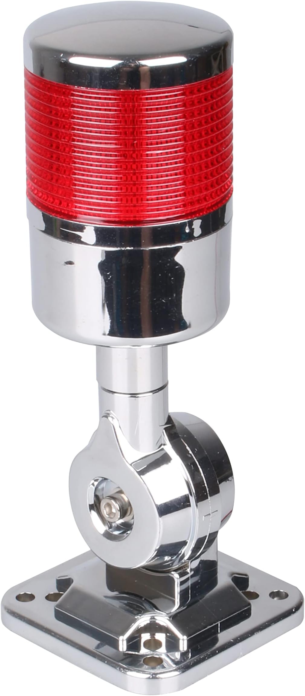 12-24V LED Stack Tower Lights, Industrial Warning Lights, Andon Lights, Column Signal Tower Indicator Lamp Beacon, Continuous/Flashing Light Switchable, 1 Layer (with Buzzer)