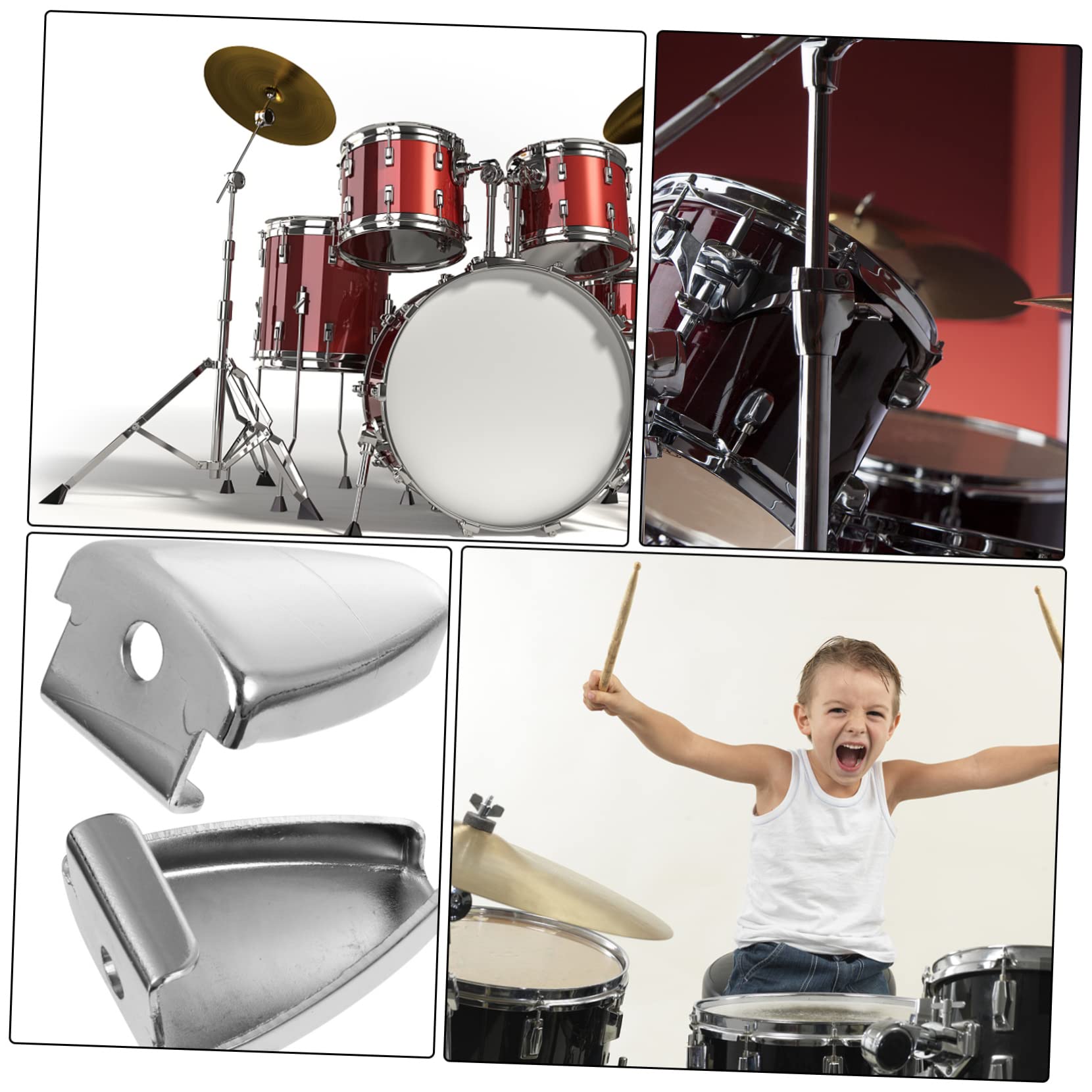 3 Sätze Universal-trommelhaken-ersatz-snare-drum- Dreieckform Zinklegierung Für Musiker 5 Stück * 3