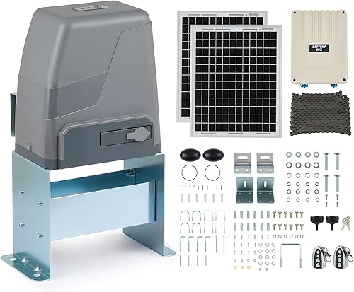 Miniatura 15 de CO-Z Abridor de puerta deslizante automático inteligente de 3300 libras con 2 controles remotos, motor de puerta deslizante de entrada eléctrica