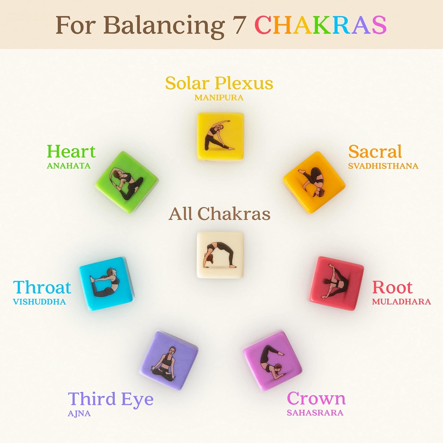 Yoga Dice by Asana Moon – One of the Unique Yoga Gifts for Women or Any Yoga Lover – Yoga Stuff for Teachers and Yogis – Yoga Game and Gift Idea for Instructors and Meditation Practitioners : Sports & Outdoors