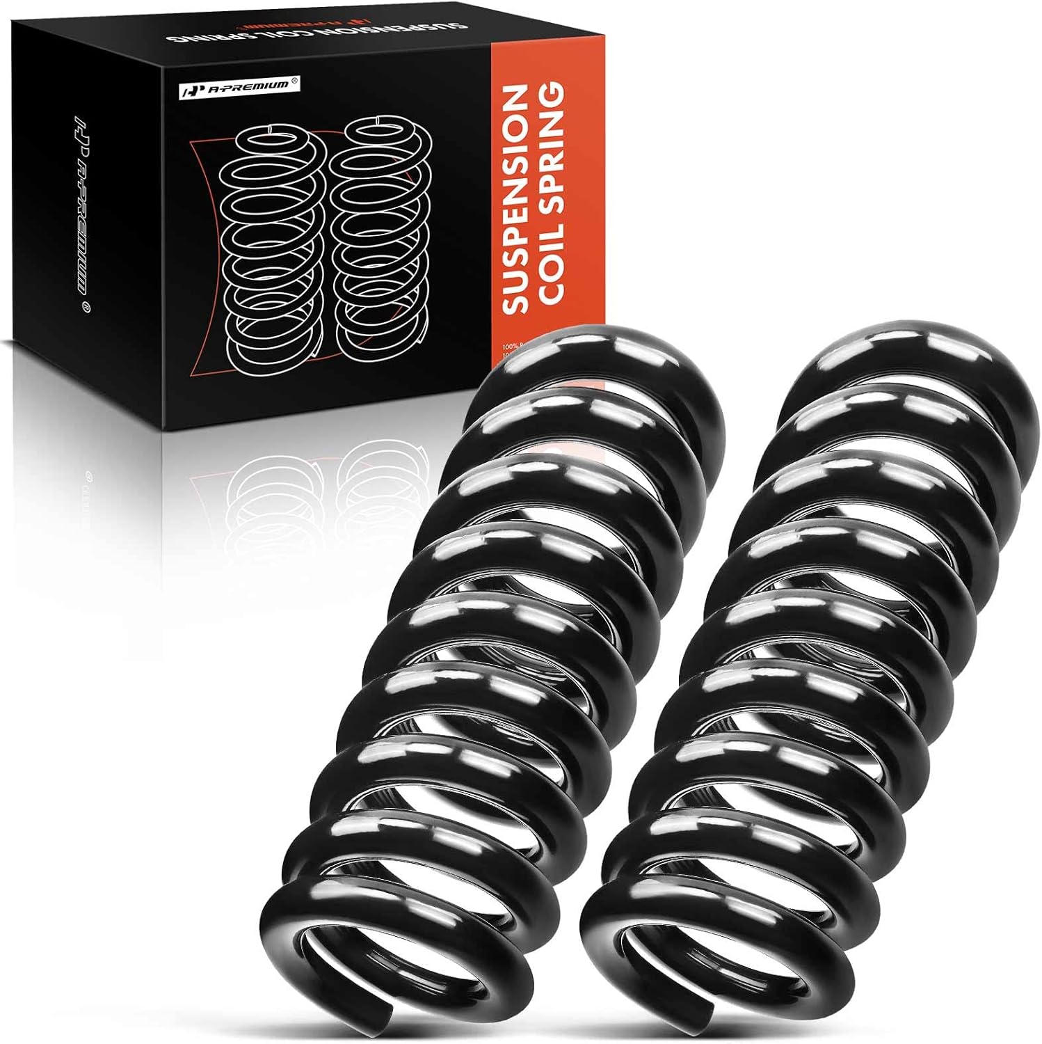 A-Premium 2Pcs Front Suspension Coil Spring Set Compatible with Chevrolet Express 2500 3500 2003-2016 & GMC Savana 2500 3500 2003-2006, Driver and Passenger Side, Replace# 15120845, 15120846