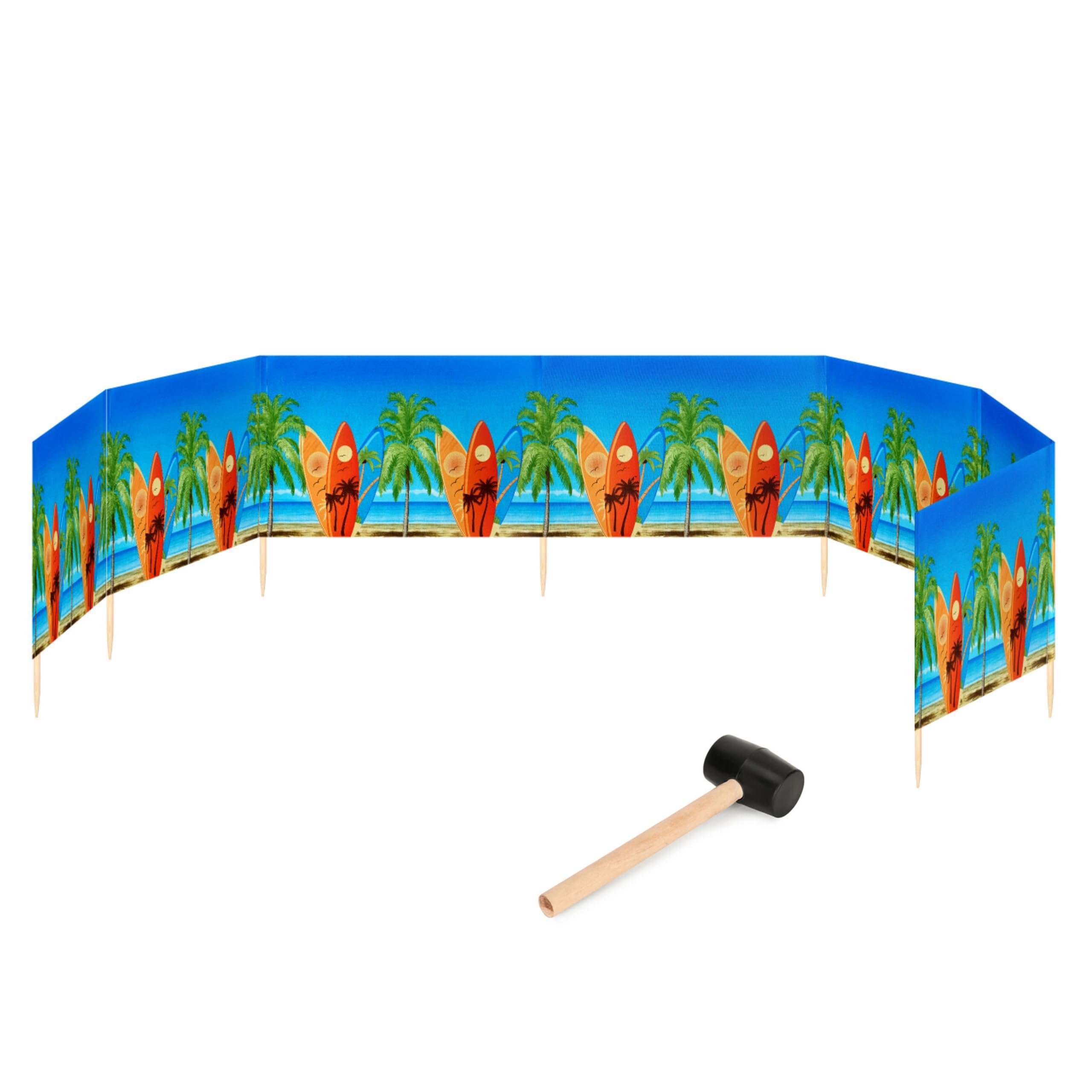 Garronda Strand Windschutz Sichtschutz 10m lang Plus Gummihammer GAEX001