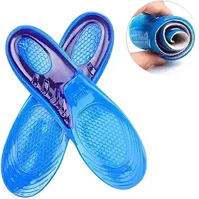 Palmilha gel, Palmilha de silicone, Palmilha Ortopedica com sola macia e absorvente de choque (36-41)