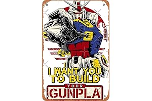 Your Gunpla Gundam Poster Metal Sign Retro Home Decorative Vintage Tin Sign...