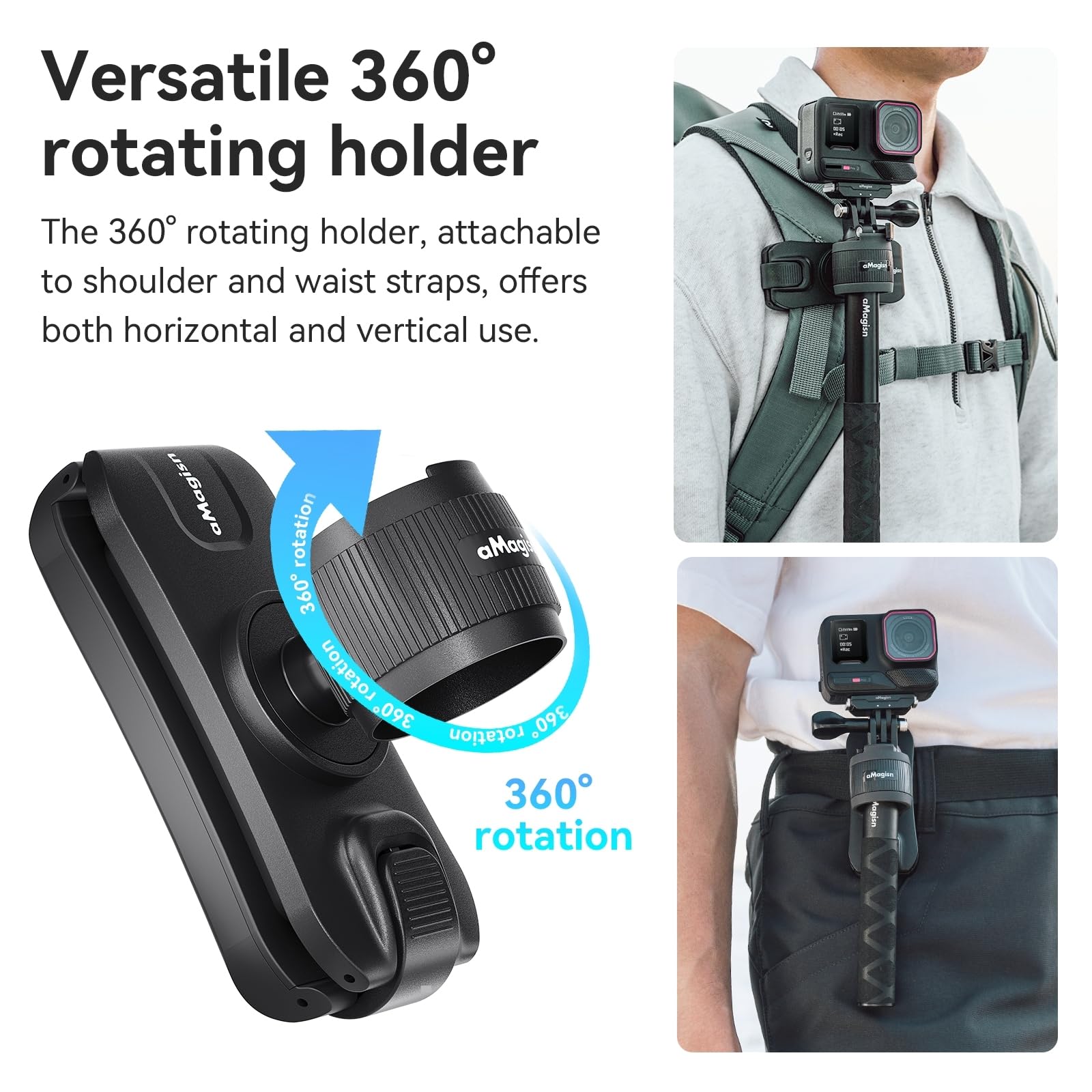 Support Cadre Pliable Vertical/horizontal Pour DJI Osmo Nano - Compatible Trépied, Perche, Vélo - 4
