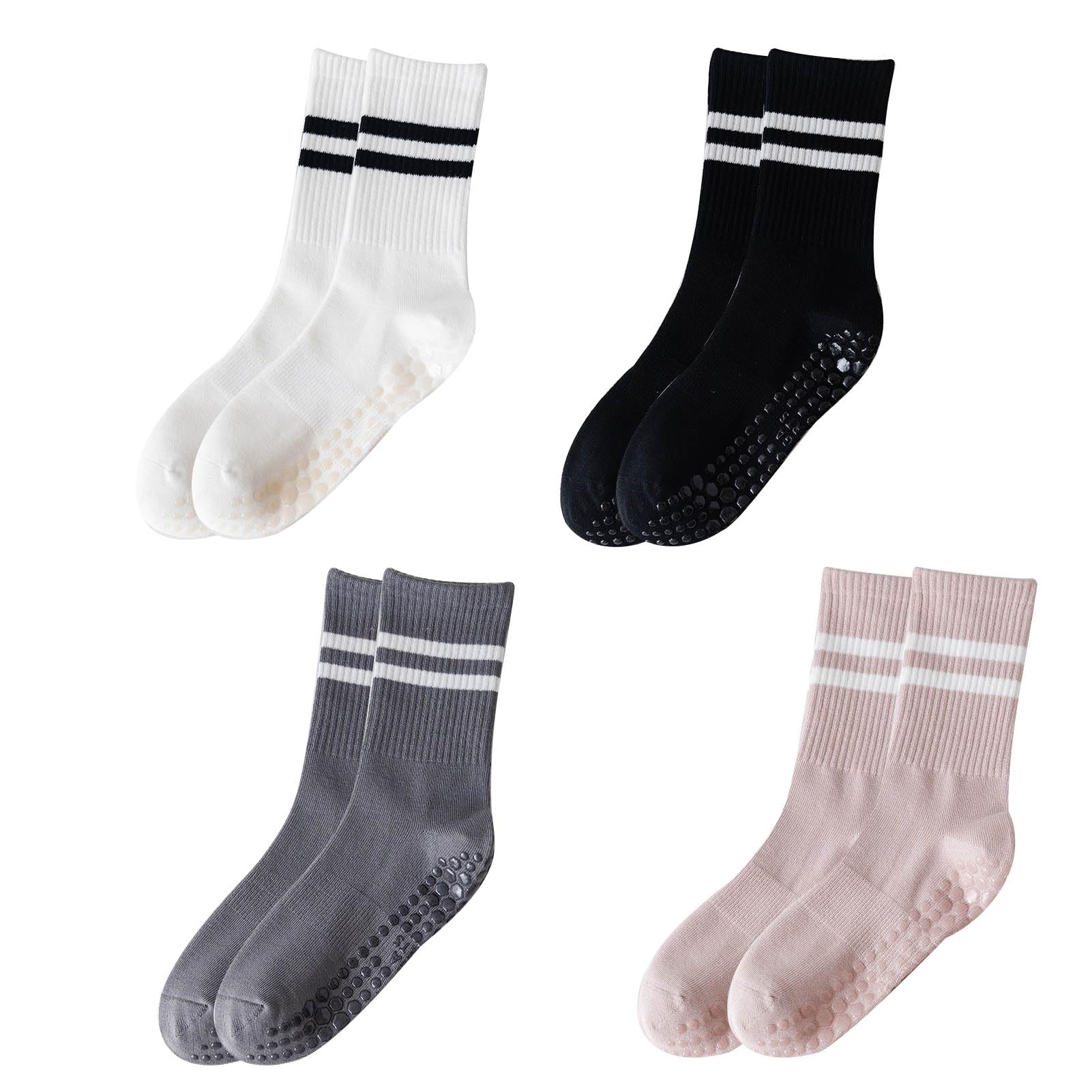 penmolNon-Slip Pilates Socks Cotton Pilates Grip Socks Women Perfect for Foot Home Workout Gym Sports