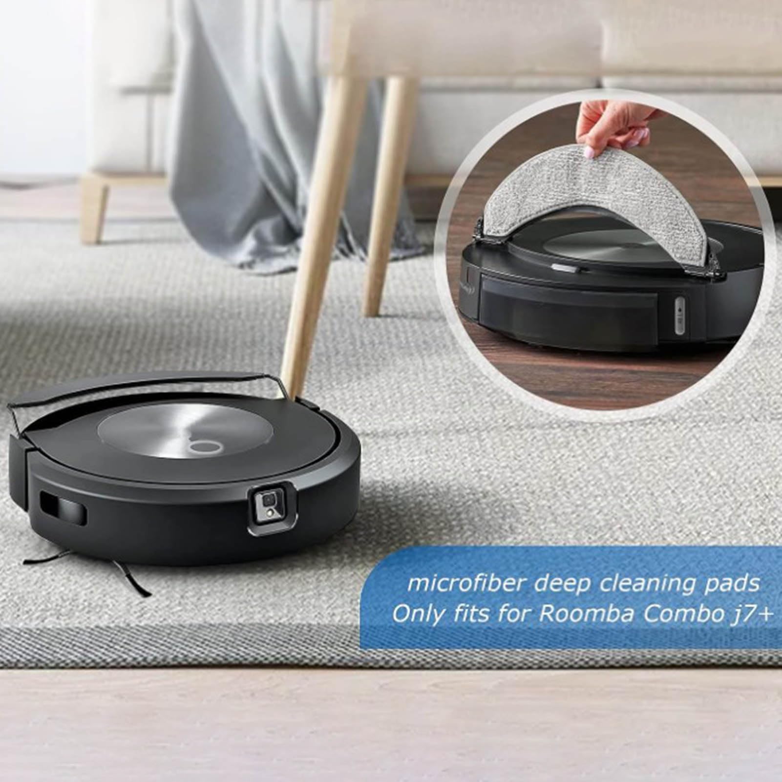 ロボット掃除機本体 充電ドック・モップパッド付き ロボット掃除機本体 充電ドック・モップパッド付き モップ