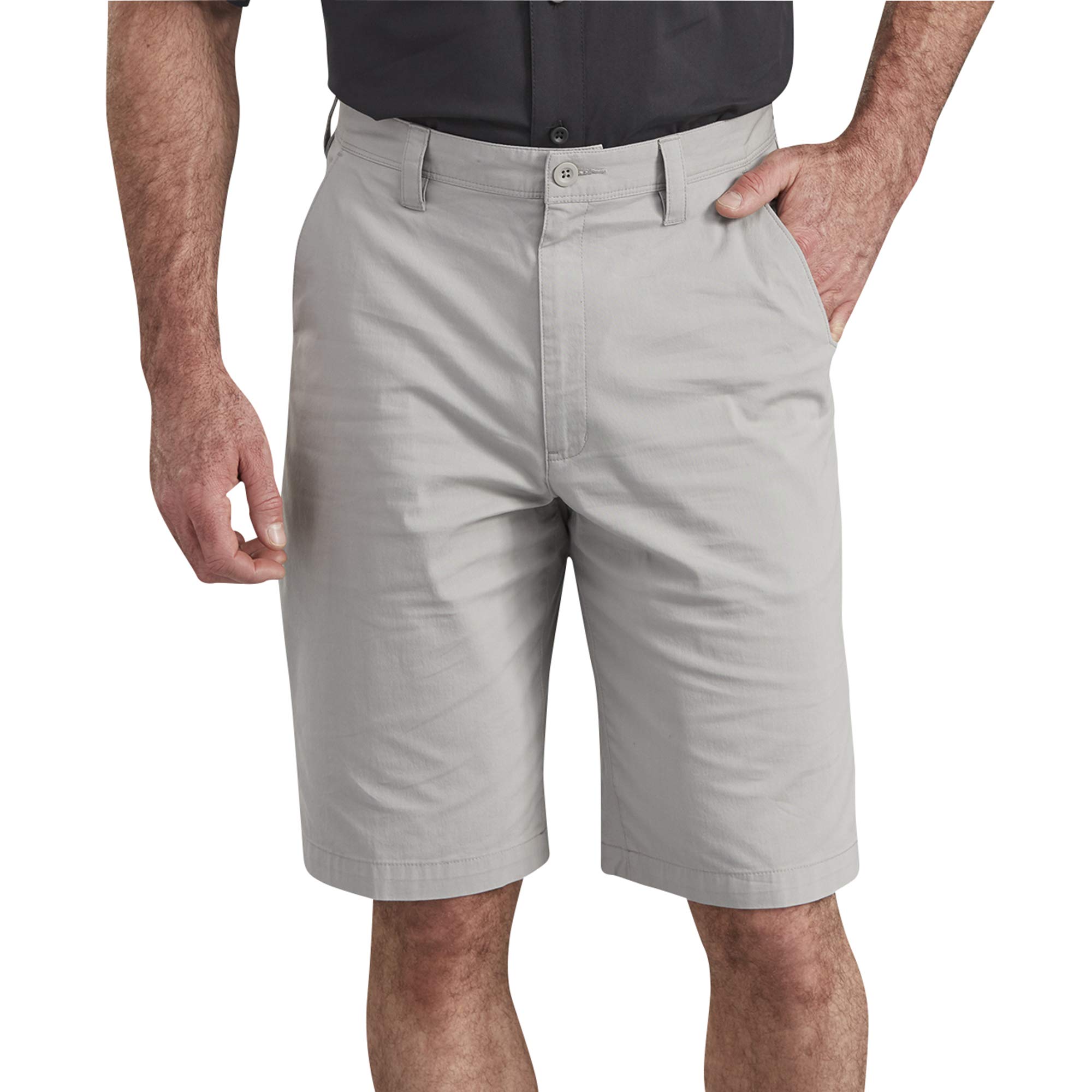 Dickies Men's 11 Inch Performance Hybrid Utility Short Work, Nickel, 38