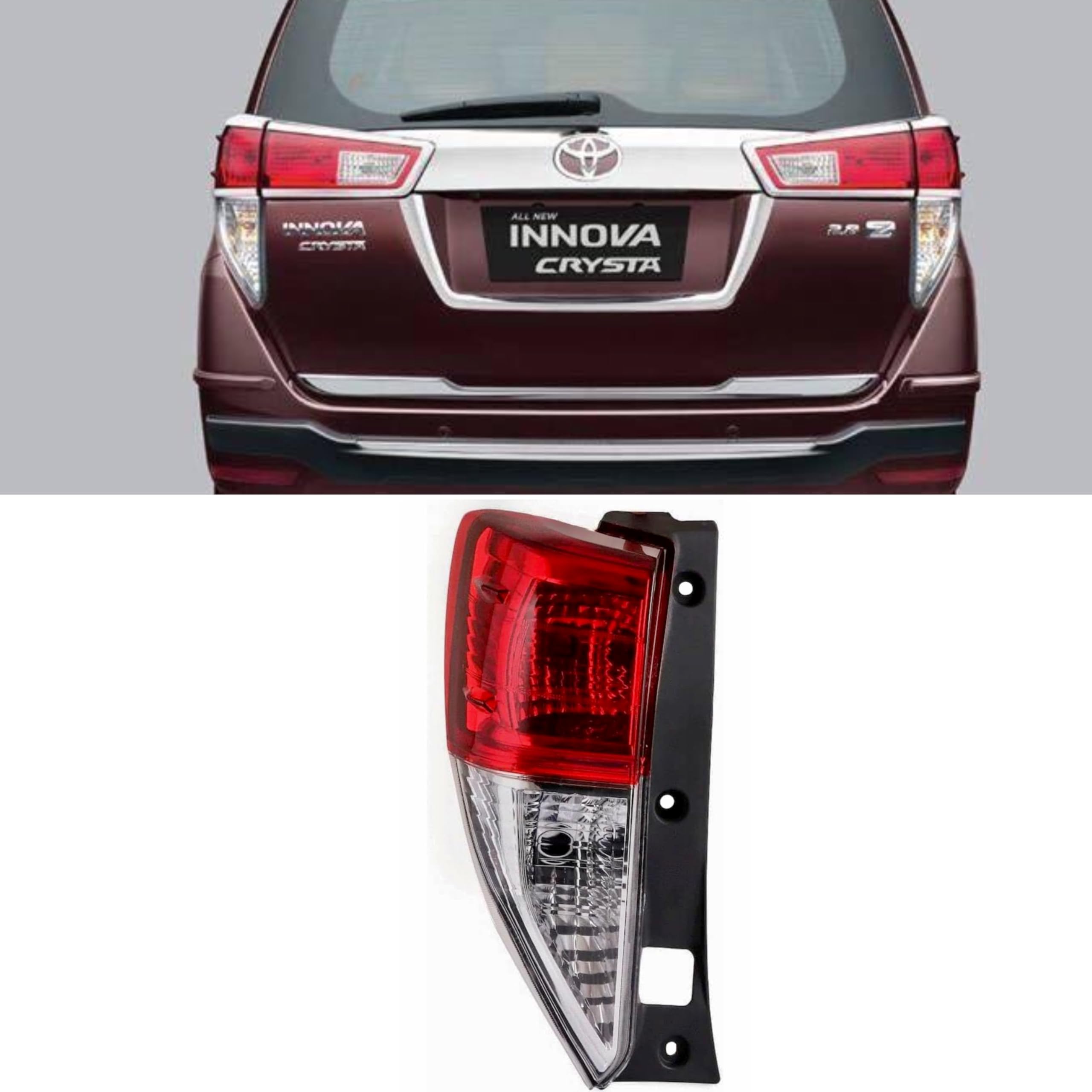 Tail light/Back light assembly For Toyota Innova CRYSTA (Left/Passanger Side) 2016-Present | Halogen
