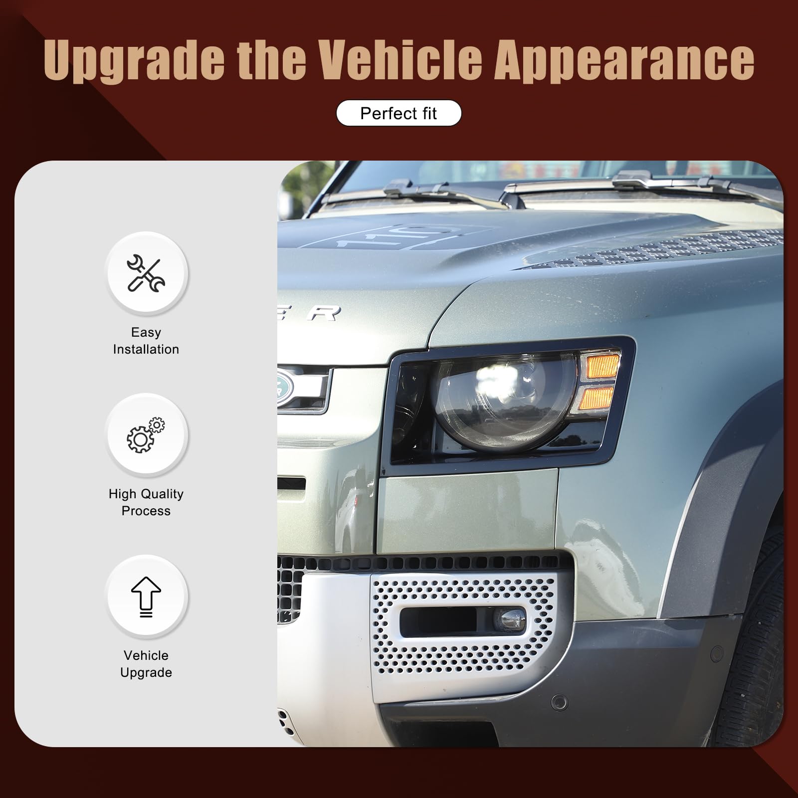 1/10クローラー用ディフェンダーボディ　ヘッドライトカバー片方欠品 Amazon | ランドローバーディフェンダー 90 110 130 2020-2024に対応