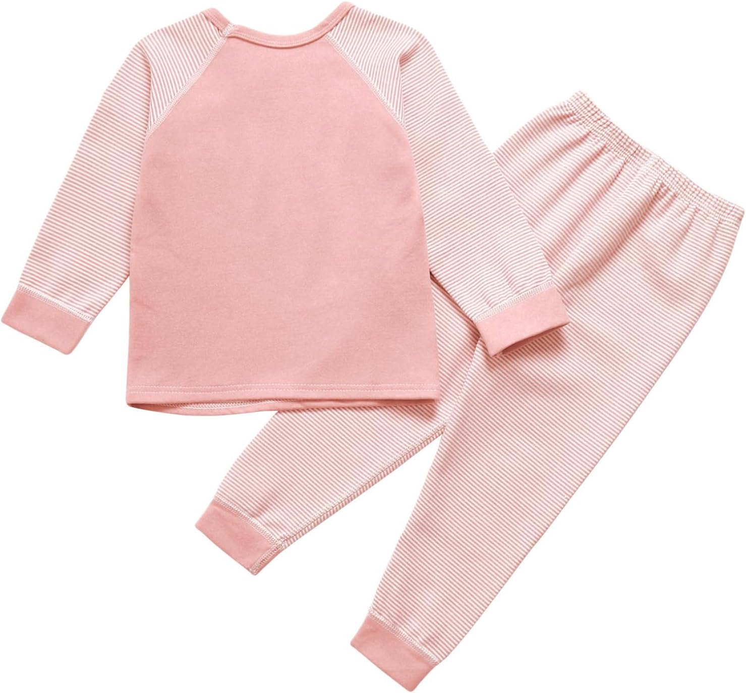 Kids Boys Girls Thermal Underwear Set Long Sleeve Thicken Pullover Tops with Long Johns Set