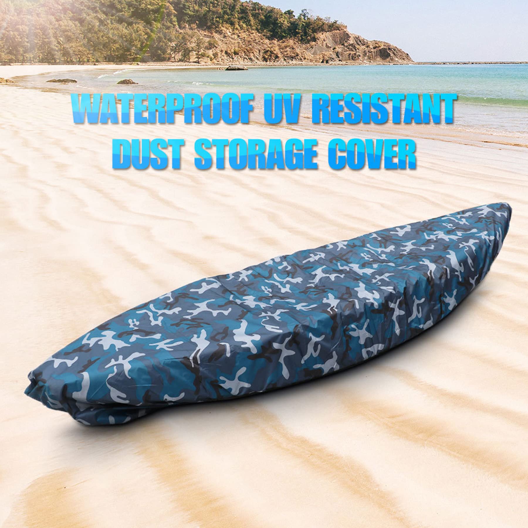 Copertura Universale per Canoa per Kayak e Canoa, Protezione UV Telo Copri per Kayak per Interni/Esterni, Copertura Impermeabile Resistente alla Polvere per Kayak(Size:5m(16.4ft))