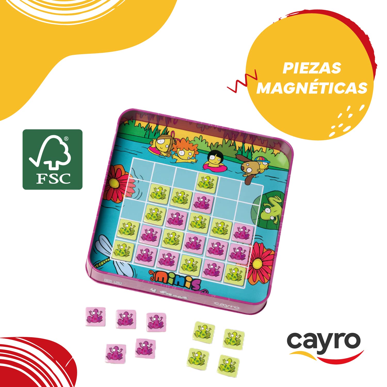 Cayro, 4 Frogs, + 4 Years, Ball Swallower, Fun Board Game for Children and Adults, Get as Many Balls as You Can - Image 3