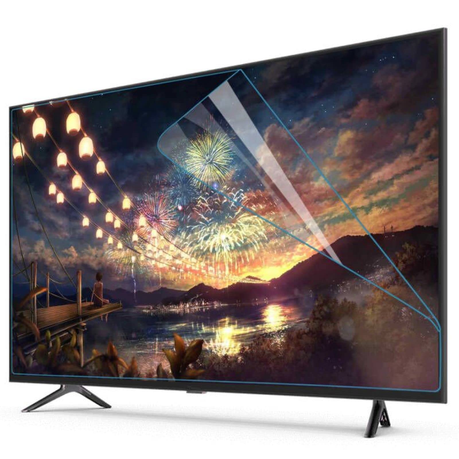 Protector de Pantalla de TV Antirreflejo de 38-46 Pulgadas, Luz Azul Antideslumbrante Proteja Sus Ojos Película Esmerilada Película Protectora de Pantalla LCD,Matte-42in(930X525) mm