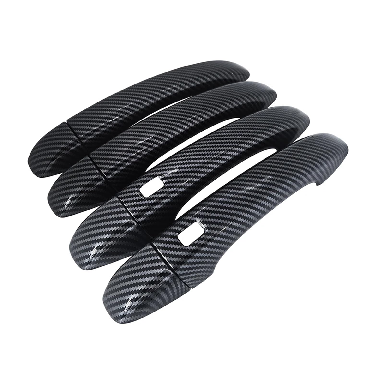 Zhauyorv Carbon Fiber Door Handle Covers Compatible With Mitsubishi Asx, 2019-2024