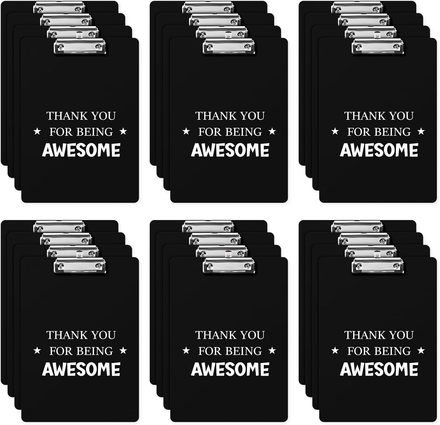 Seajan 12 Pcs Back to School Gifts Plastic Clipboard Bulk