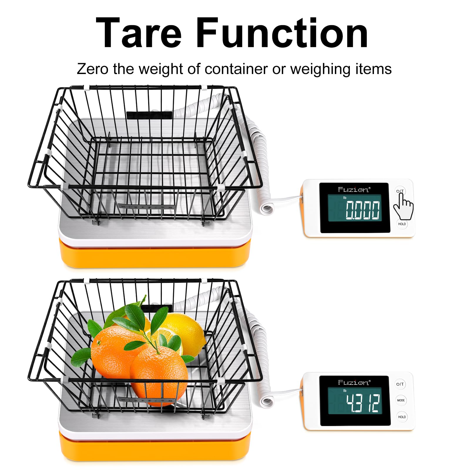 Fuzion Shipping Scale - Digital Postal Scale 110LB x 0 1oz Large LCD Display 5 Units Scale for — view 4