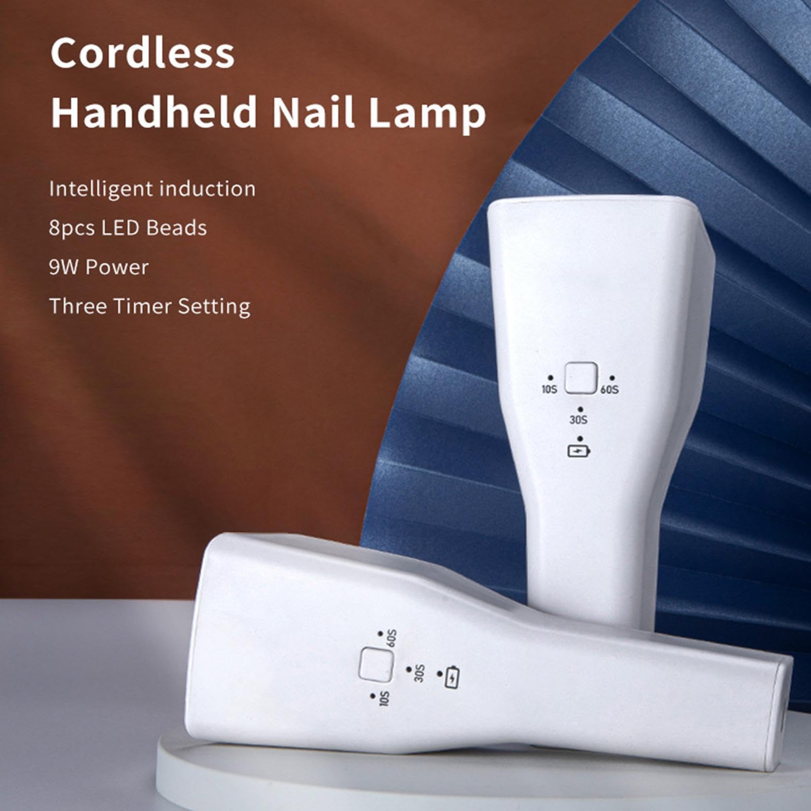 Lampe UV pour ongles 9 W 3 réglages de minuterie LED sans fil