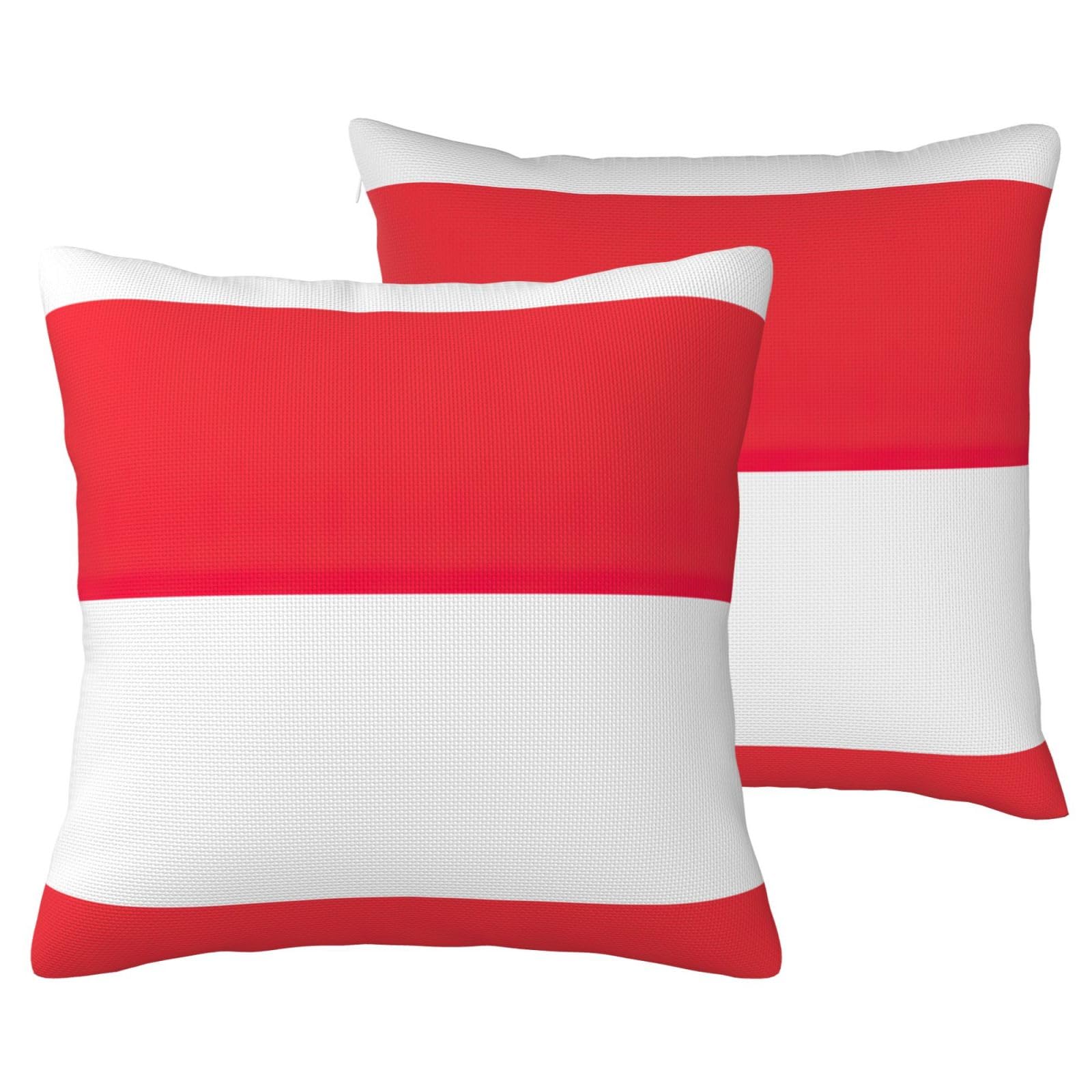 Housse de coussin drapeau indonésien crée une ambiance de voyage dans le salon