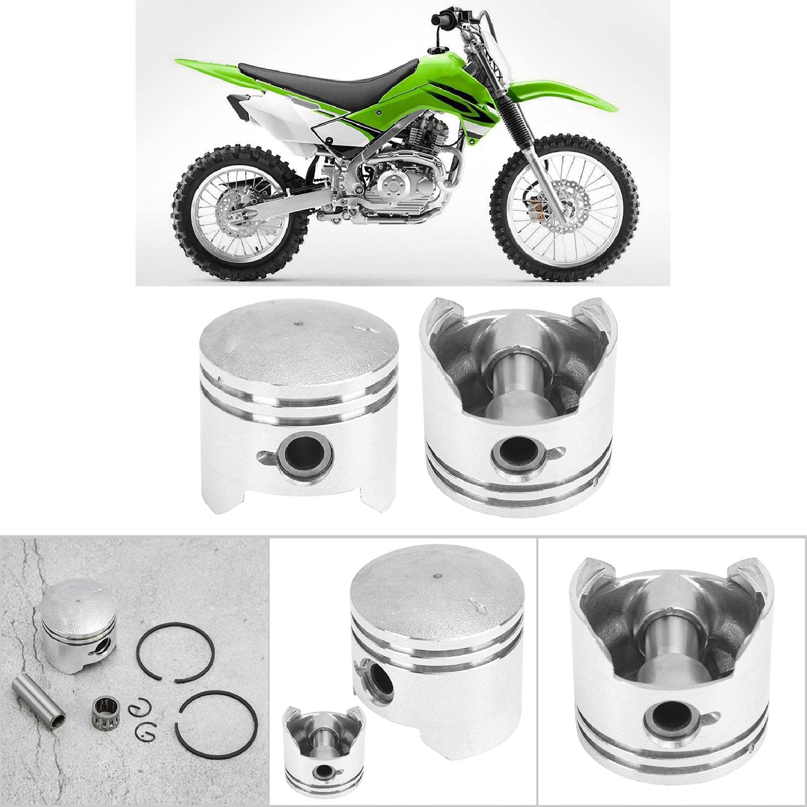 Amazon | Wosune ピストン、高品質ピストンリングセット、モトエンジン