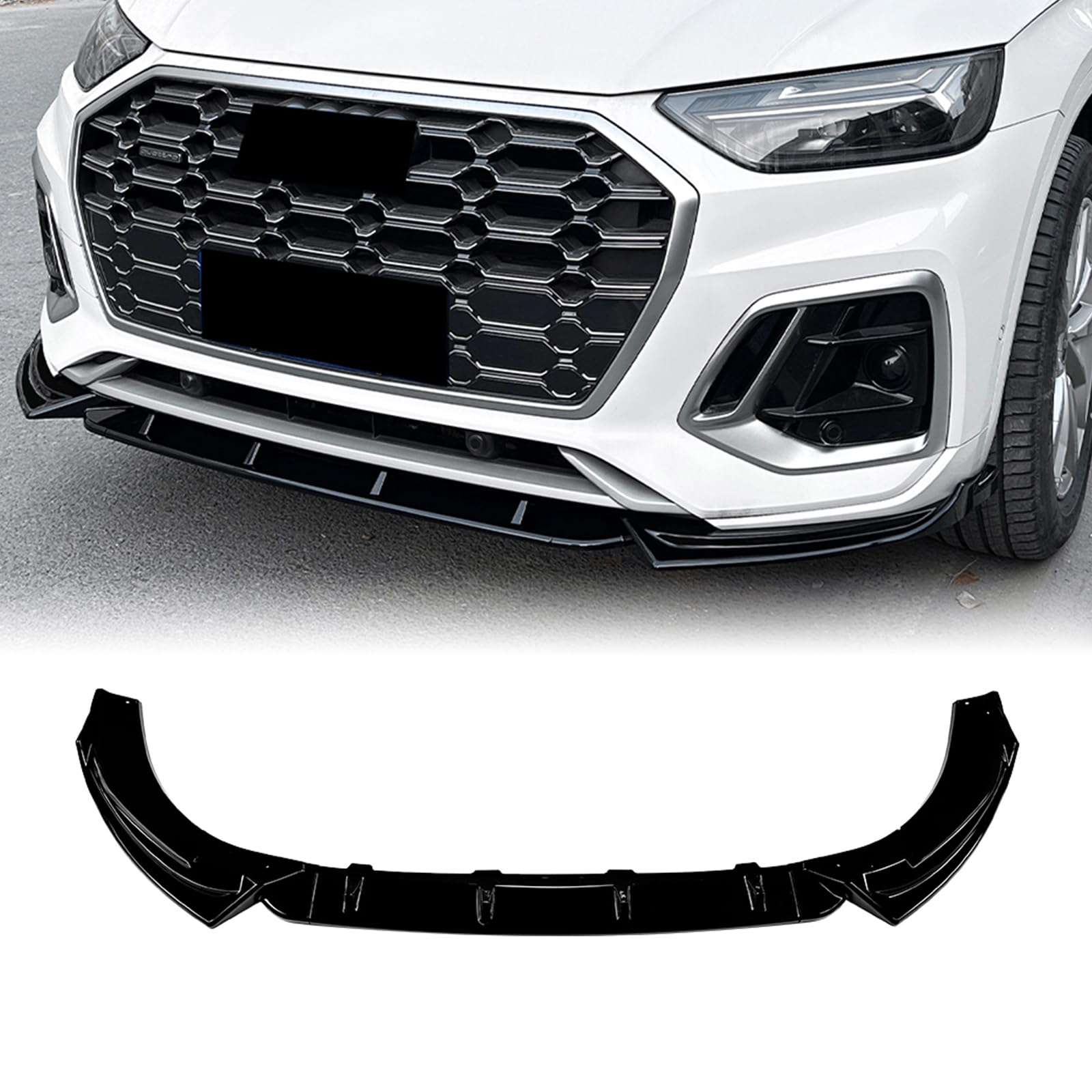 Kit spoiler labbro paraurti anteriore per Audi Q5 FY S Line 2021-2024
